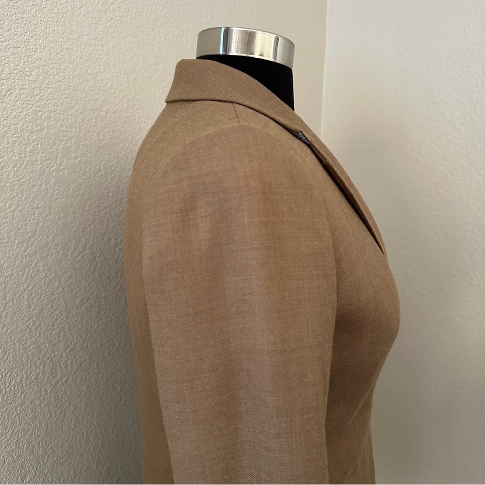 J. Crew Wool Blend Camel Long sleeves schoolboy blazer Size 2 - Picture 8 of 15